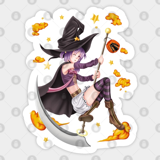 Karin Halloween Background Sticker by Antonydraws